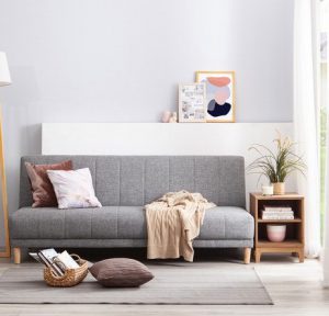 Saki Sofa Bed Abu-Abu Muda