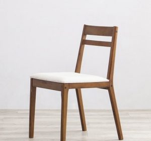 Heim Studio GOZO Kursi Makan Walnut Krem - Image 3