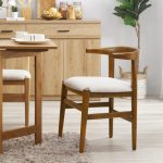 Heim Studio JIRO Kursi Makan Walnut Krem